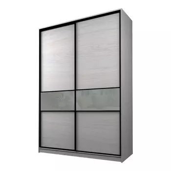 Шкаф-купе Max-МШ-23-6-18-99, 18006002300 мм, ясень анкор светлый / стекло светло-серое