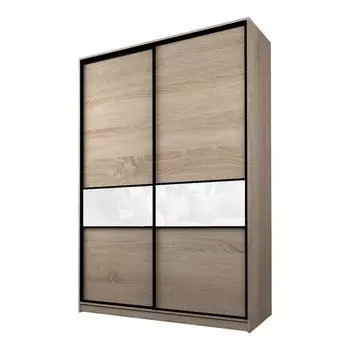 Шкаф-купе Max-МШ-23-6-18-99, 18006002300 мм, цвет дуб сонома / стекло белое