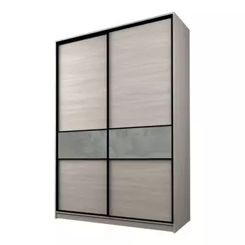 Шкаф-купе Max-МШ-23-6-18-99, 18006002300 мм, ясень шимо светлый / стекло светло-серое