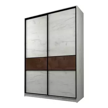 Шкаф-купе Max-МШ-23-6-16-99, 16006002300 мм, цвет дуб крафт белый / стекло шоколад