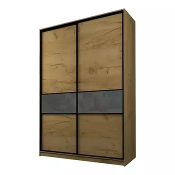 Шкаф-купе Max-МШ-23-6-18-99, 18006002300 мм, дуб крафт золотой / стекло тёмно-серое