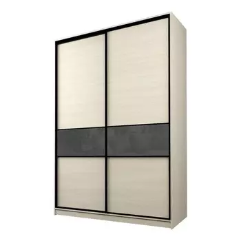 Шкаф-купе Max-МШ-23-6-16-99, 16006002300 мм, цвет дуб молочный / стекло тёмно-серое