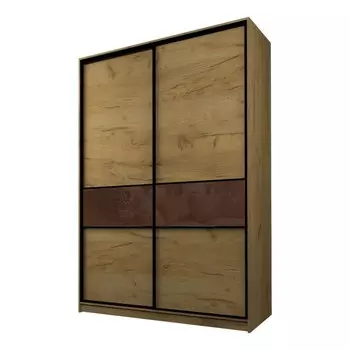 Шкаф-купе Max-МШ-23-6-18-99, 18006002300 мм, цвет дуб крафт золотой / стекло шоколад