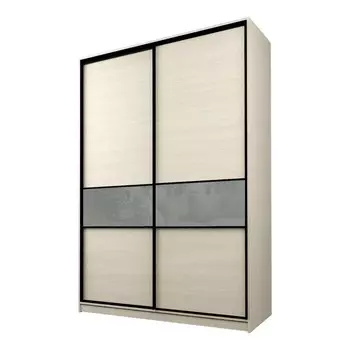 Шкаф-купе Max-МШ-23-6-16-99, 16006002300 мм, цвет дуб молочный / стекло светло-серое