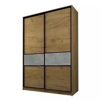 Шкаф-купе Max-МШ-23-6-18-99, 18006002300 мм, дуб крафт золотой / стекло светло-серое