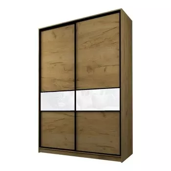 Шкаф-купе Max-МШ-23-6-18-99, 18006002300 мм, цвет дуб крафт золотой / стекло белое