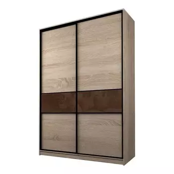 Шкаф-купе Max-МШ-23-6-16-99, 16006002300 мм, цвет дуб сонома / стекло шоколад