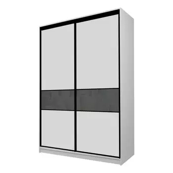 Шкаф-купе Max-МШ-23-6-16-99, 16006002300 мм, цвет серый шагрень / стекло тёмно-серое