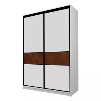 Шкаф-купе Max-МШ-23-6-16-99, 16006002300 мм, цвет серый шагрень / стекло шоколад