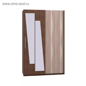 Шкаф-купе 2х дверный Моника 305, 1420х631х2226, Ясень шимо темный/Ясень шимо светлый