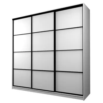 Шкаф-купе Max-МШ-23-6-27-111, 26666002300 мм, цвет белый шагрень