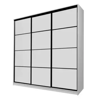 Шкаф-купе Max-МШ-23-6-27-111, 26666002300 мм, цвет серый шагрень