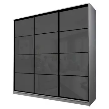 Шкаф-купе Max-МШ-23-6-24-222, 24006002300 мм, ясень анкор светлый / стекло тёмно-серое