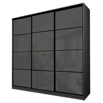 Шкаф-купе Max-МШ-23-6-24-222, 24006002300 мм, цвет графит / стекло тёмно-серое