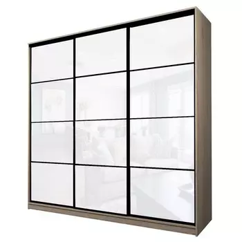 Шкаф-купе Max-МШ-23-6-24/2-222, 24006002300 мм, цвет дуб сонома / стекло белое