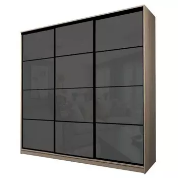 Шкаф-купе Max-МШ-23-6-24/2-222, 24006002300 мм, цвет дуб сонома / стекло тёмно-серое
