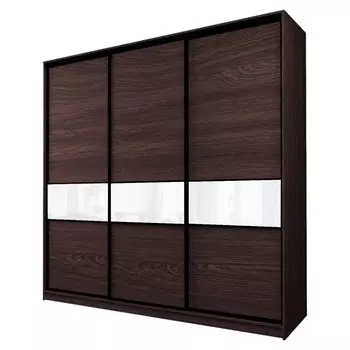 Шкаф-купе Max-МШ-23-6-27-999, 26666002300 мм, цвет венге / стекло белое