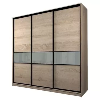 Шкаф-купе Max-МШ-23-6-27-999, 26666002300 мм, цвет дуб сонома / стекло светло-серое