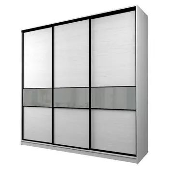 Шкаф-купе Max-МШ-23-6-27-999, 26666002300 мм, ясень анкор светлый / стекло светло-серое