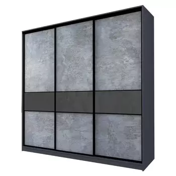 Шкаф-купе Max-МШ-23-6-27-999, 26666002300 мм, метрополитан грей / стекло тёмно-серое