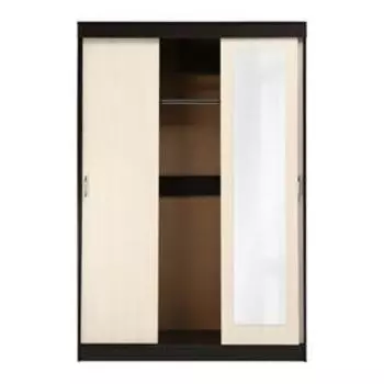 Шкаф – купе «Клик Мебель. Бася», 14005702100 мм, цвет венге/дуб молочный