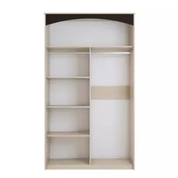 Шкаф-купе «Ева», 1240 580 2168 мм, цвет дуб сонома / дуб венге