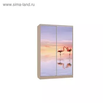 Шкаф-купе "Гранд 7-600 19", 1500x600x2300, Дуб млечный