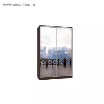 Шкаф-купе "Гранд 7-600 27", 1500x600x2300, Венге