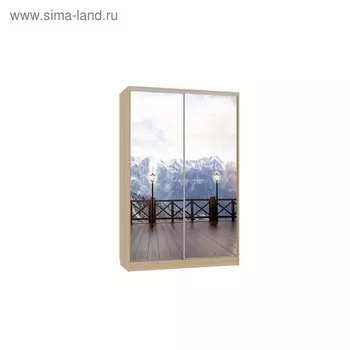 Шкаф-купе "Гранд 7-600 27", 1500x600x2300, Дуб сонома