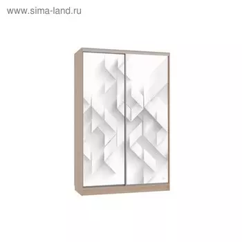 Шкаф-купе "Гранд 7-600 59", 1500x600x2300, Дуб млечный