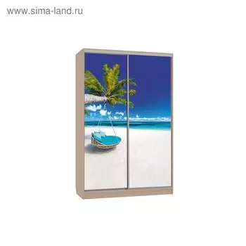 Шкаф-купе "Гранд 7-600 77", 1500x600x2300, Дуб млечный