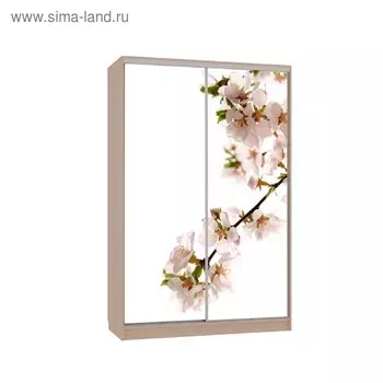 Шкаф-купе "Гранд 7-600 яблоня", 1500x600x2300, Дуб млечный