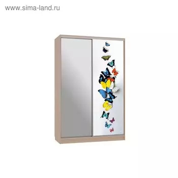 Шкаф-купе "Гранд 9-600 88", 1500x600x2300, Дуб млечный