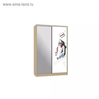 Шкаф-купе "Гранд 9-600 Энерджи", 1500x600x2300, Дуб сонома