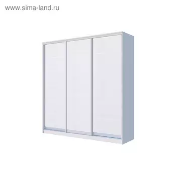 Шкаф-купе Хит-22-18-888, 18006202200 мм, матовое стекло, цвет белый шагрень