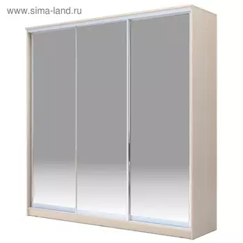 Шкаф-купе Хит-22-20-888, 20006202200 мм, матовое стекло, цвет дуб молочный