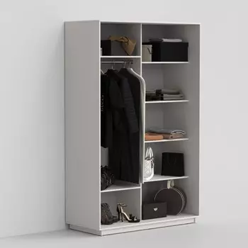 Шкаф-купе «Эко-Сим Д», 1000х600х2200 мм, ЛДСП, цвет белый