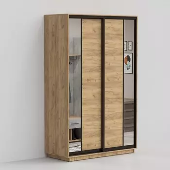 Шкаф-купе «Эко-Вера», 1600х600х2200 мм, цвет дуб крафт