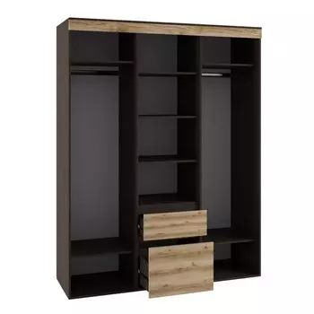 Шкаф-купе Одри, 1701х572х2200, Дуб делано/Венге