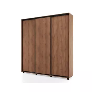 Шкаф-купе PRIME, 3 двери, 17706042300 мм, цвет дуб табачный
