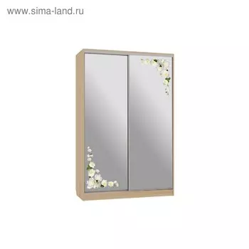 Шкаф-купе "Рио 4-600 розы", 1200x600x2300, Дуб сонома