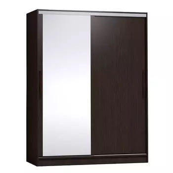 Шкаф - купе Strike, с зеркалом, 16005952105 мм, цвет венге