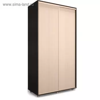 Шкаф-купе Удачный 1400х600х2300 Венге Темный/Венге Светлый