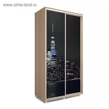 Шкаф-купе Яркий-22 1200х600х2300 Дуб Сонома/Мегаполис 4