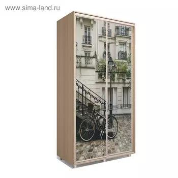 Шкаф-купе Яркий-22 1400х600х2300 Дуб Сонома/Путешествие 1