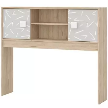 Шкаф настольный «Микки», 12002701030 мм, цвет дуб ривьера / серый