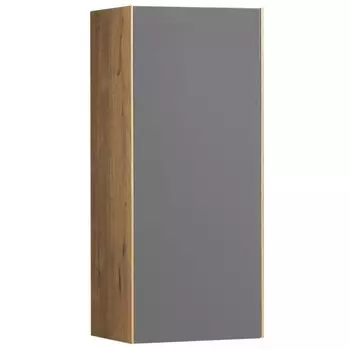 Шкаф навесной Aquaton Сохо, цвет дуб веллингтон, графит софт