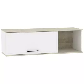 Шкаф навесной Aurelio 15, 1200355362 мм, цвет белый/блеквуд сатиновый