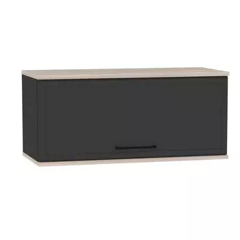 Шкаф навесной Aurelio 4, 800355362 мм, цвет антрацит/блеквуд сатиновый