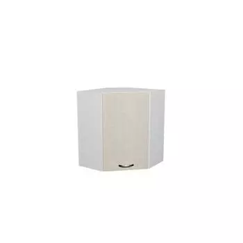 Шкаф навесной Лариса 600х600х720 угловой белый/латте